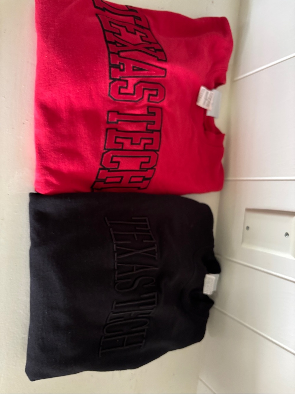 TWO Women’s Texas Tech Crew Neck Sweatshirt - Red and Black